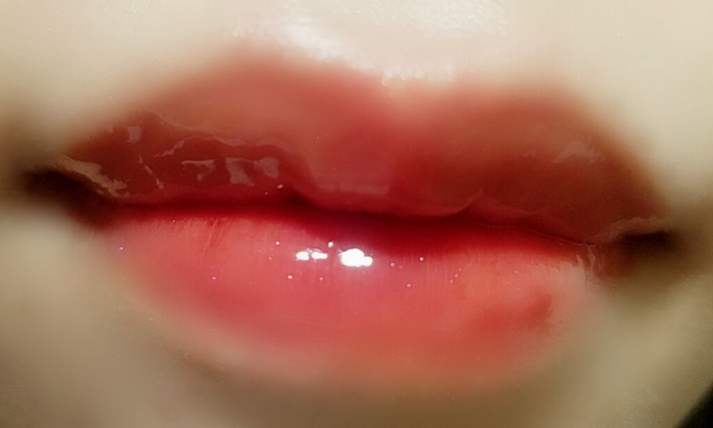 グラスティングウォーターグロス/rom&nd/リップグロスを使ったクチコミ（2枚目）