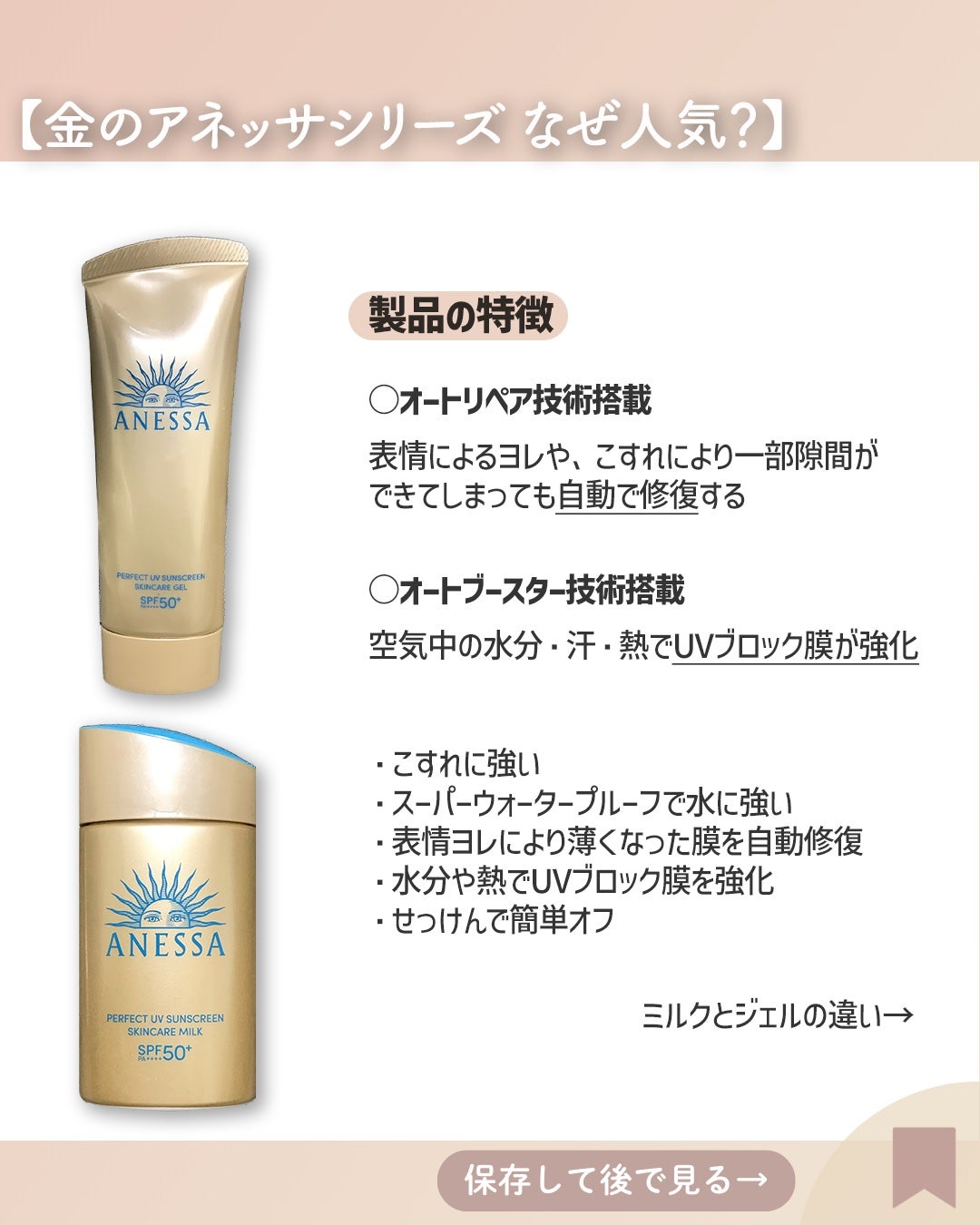 アネッサ パーフェクトUV スキンケアジェル NA/アネッサ/日焼け止めジェルを使ったクチコミ(2枚目)