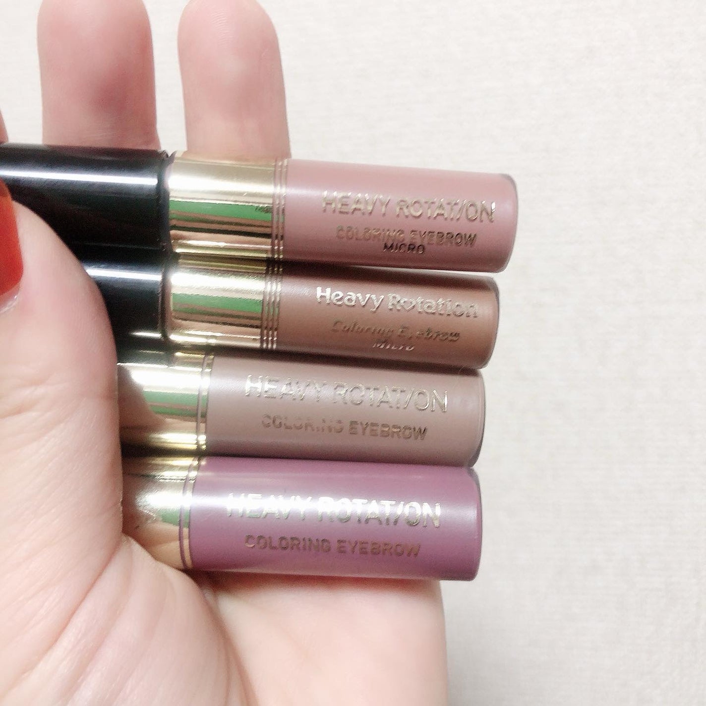 カラーリングアイブロウ マイクロ/ヘビーローテーション/眉マスカラを使ったクチコミ(5枚目)
