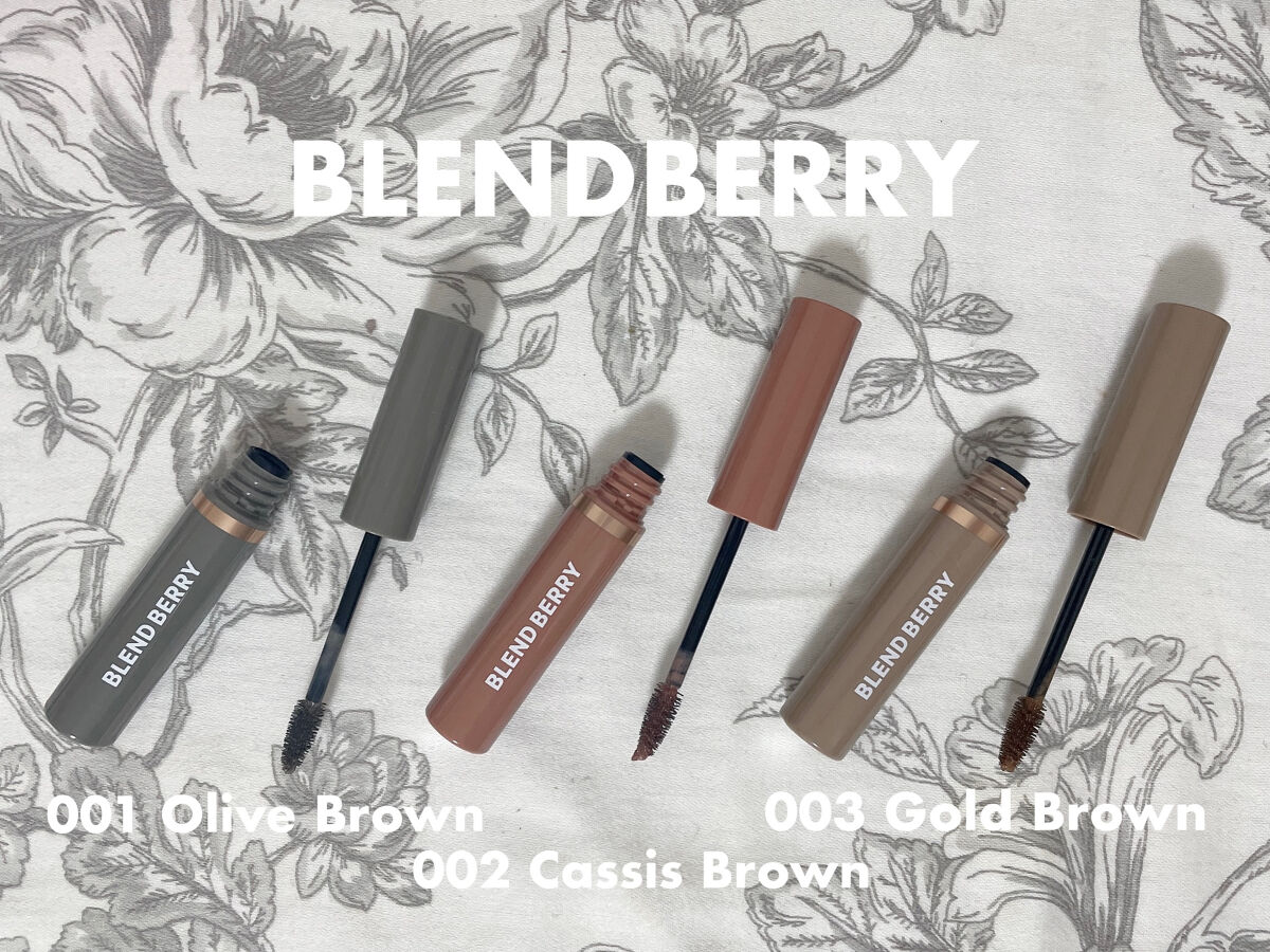 ニュアンスオン3Dアイブロウマスカラ 002 カシスブラウン/BLEND BERRY/眉マスカラを使ったクチコミ（2枚目）