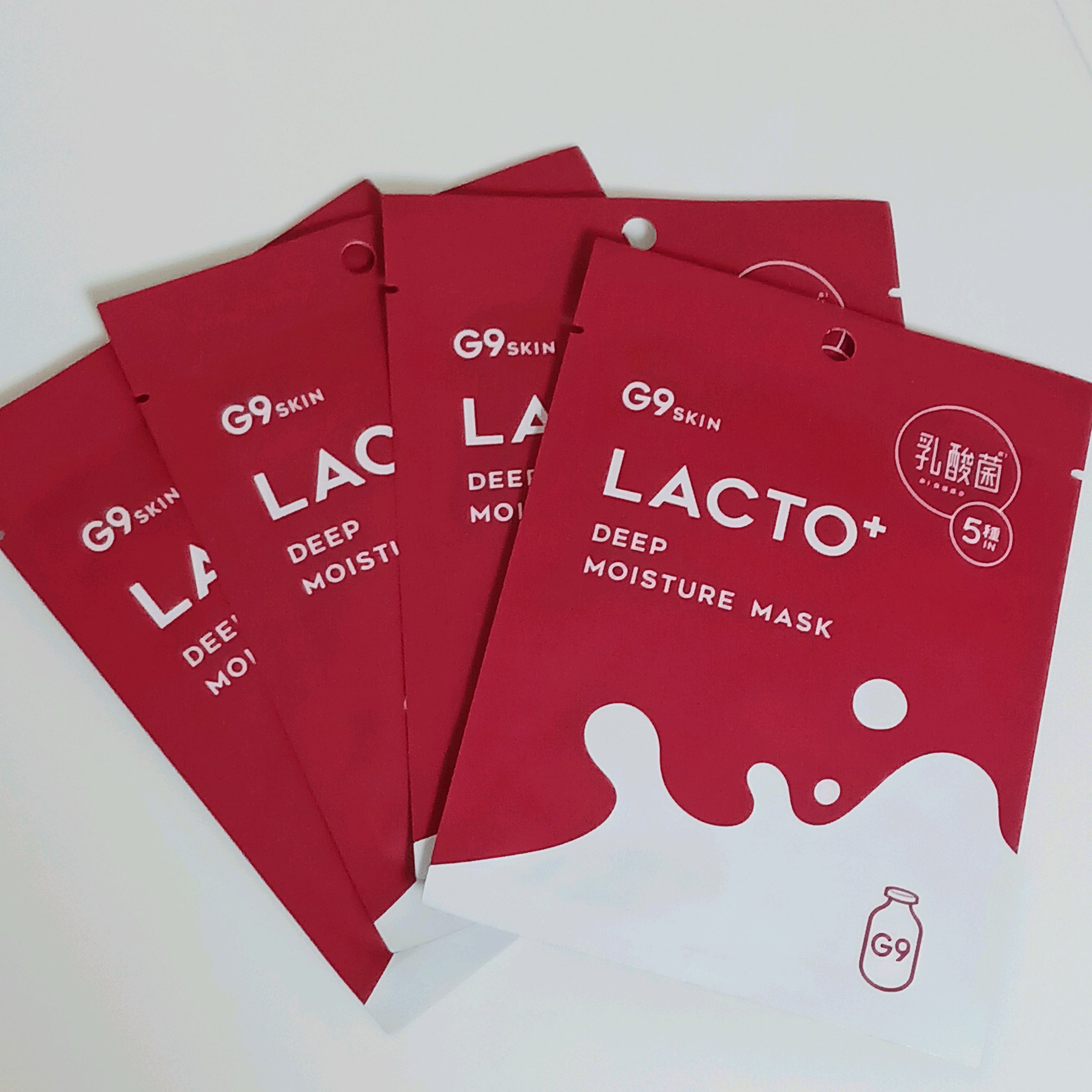 ラクトプラス ディープモイスチャーマスク/G9SKIN/シートマスク・パックを使ったクチコミ（3枚目）