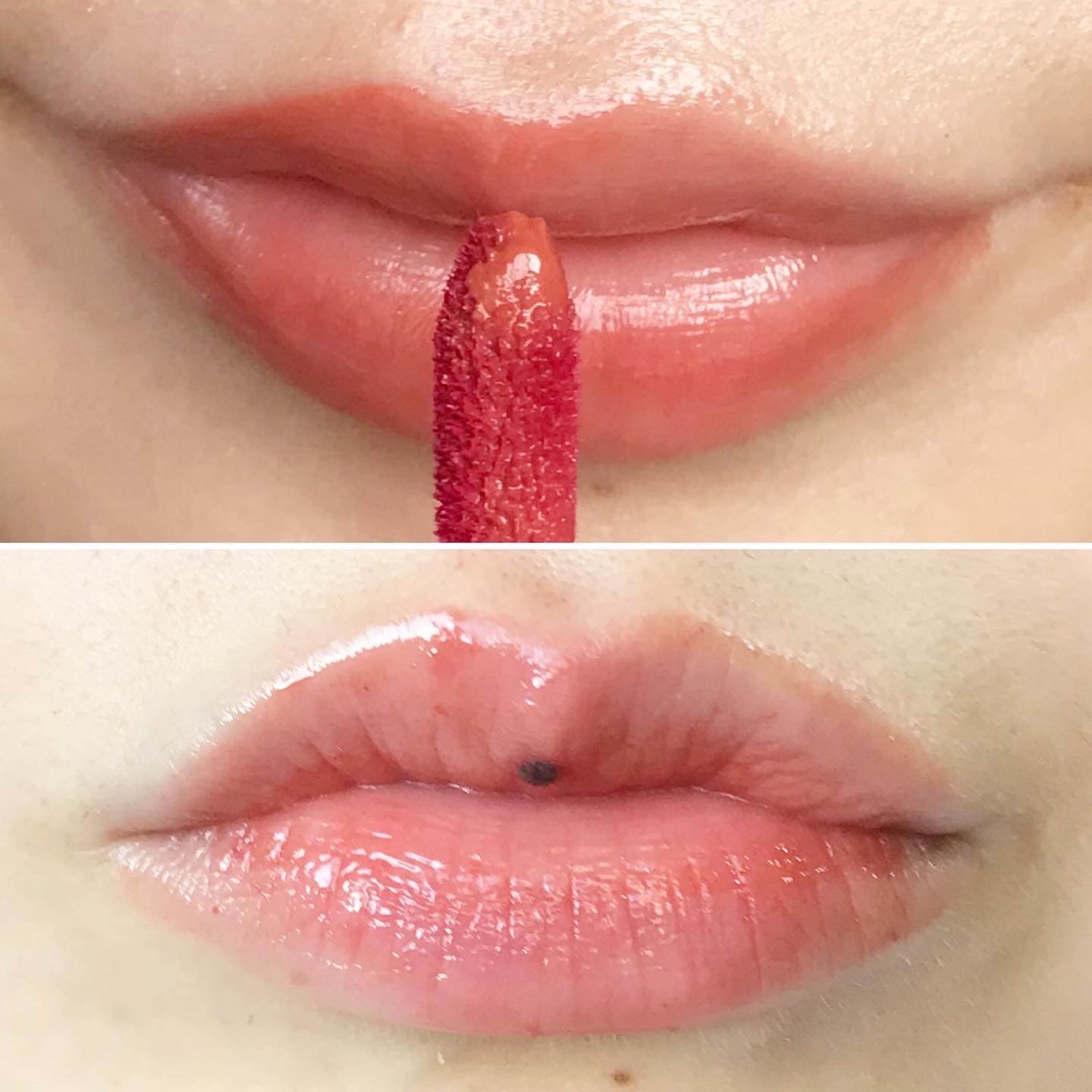 ニュアンスラップティント 02 珊瑚ローズ/Fujiko/リップティントを使ったクチコミ（3枚目）