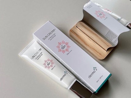 サンクリーム+/ DermaJ/日焼け止めクリームを使ったクチコミ(1枚目)