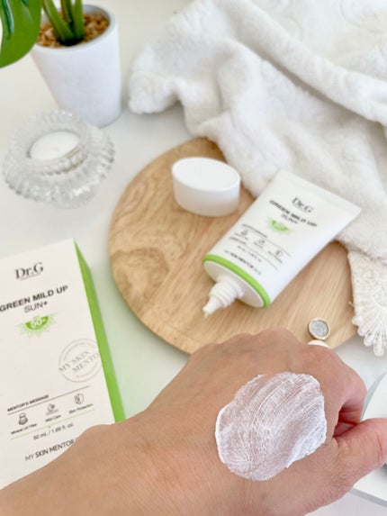 グリーンマイルドアップサンプラス/Dr.G/日焼け止めクリームを使ったクチコミ(4枚目)