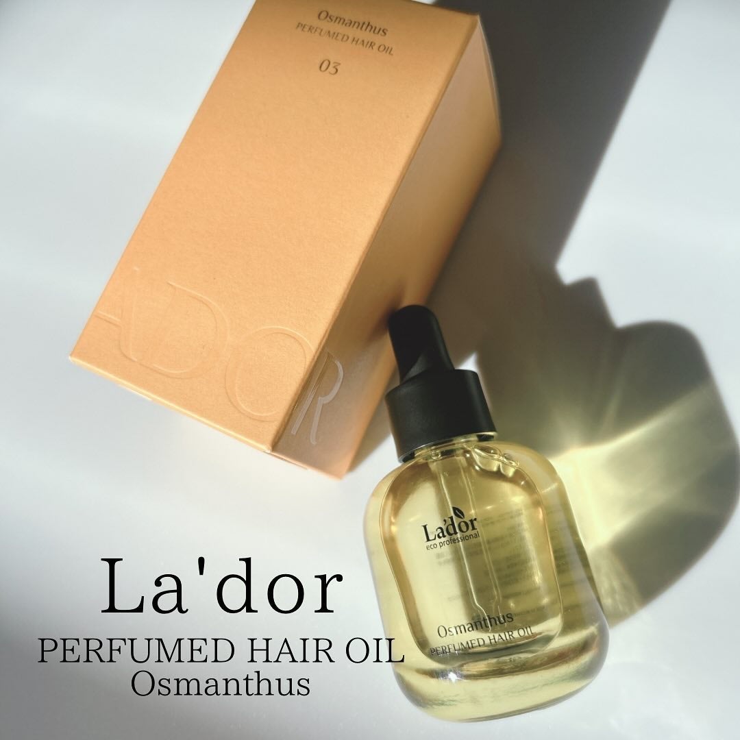 パフュームヘアオイル オスマンサス/La'dor/ヘアオイルを使ったクチコミ(1枚目)