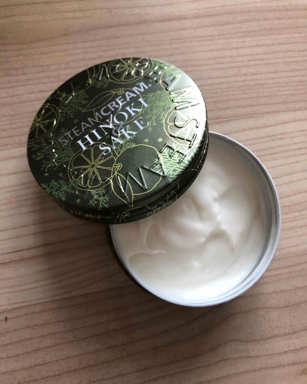 スチームクリーム ひのき&酒/STEAMCREAM/ボディクリームを使ったクチコミ(1枚目)