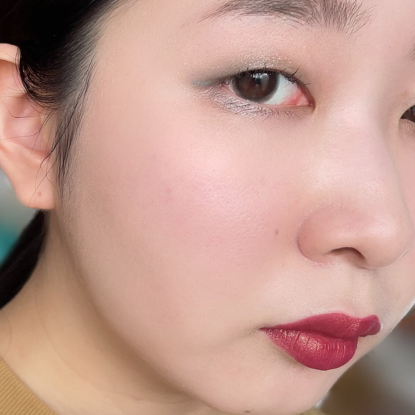 グリッター ゴールズ リキッド リップスティック/NYX Professional Makeup/口紅を使ったクチコミ(2枚目)