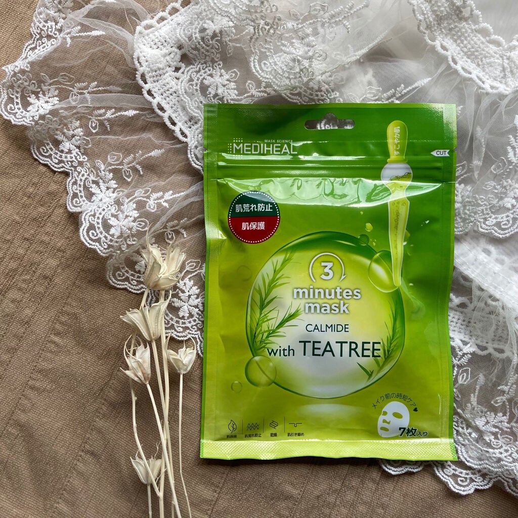 3ミニッツマスク:カーマイド with ティーツリー/MEDIHEAL/シートマスク・パックを使ったクチコミ(1枚目)
