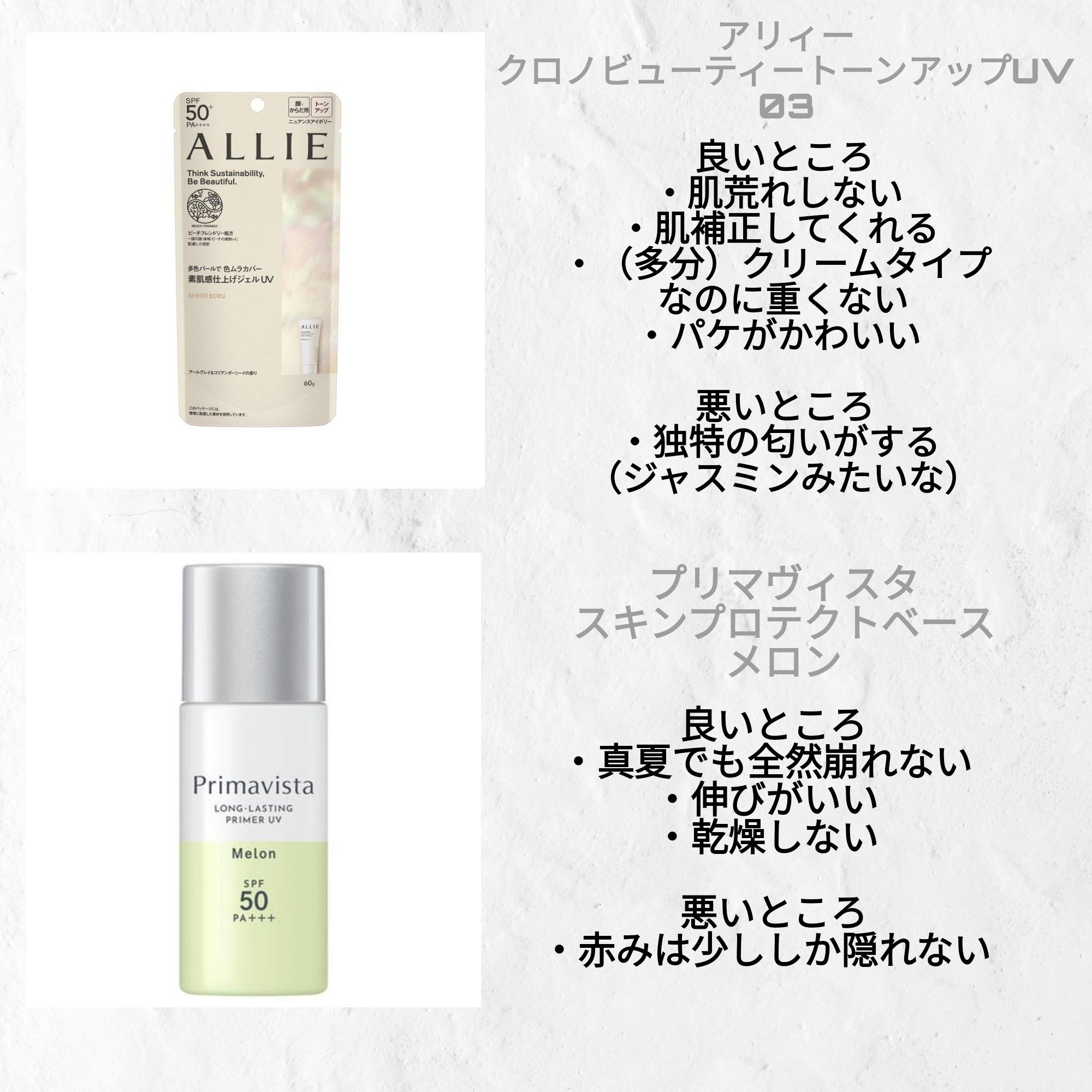 クロノビューティ トーンアップUV/アリィー/日焼け止めクリームを使ったクチコミ（2枚目）