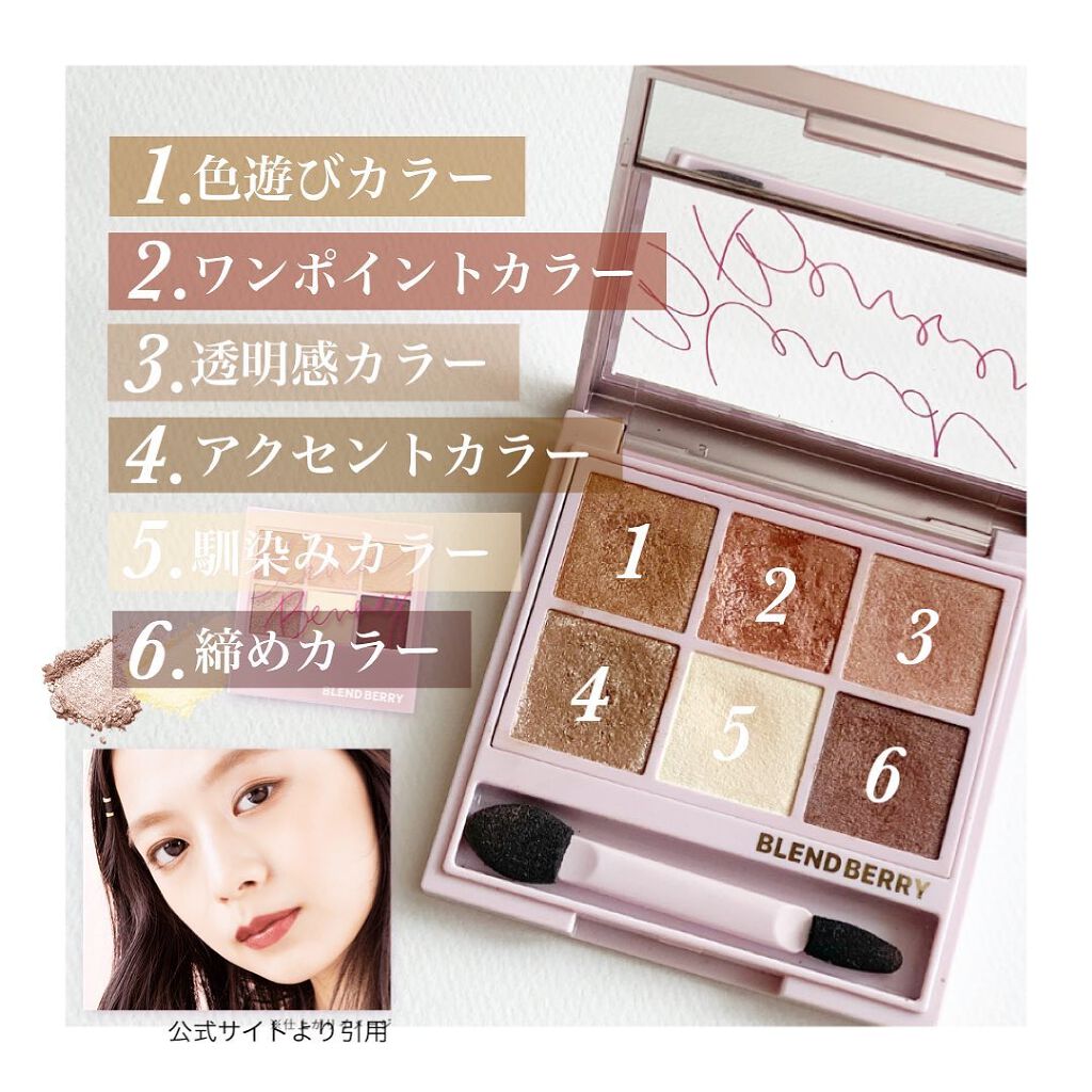 オーラクリエイション/BLEND BERRY/アイシャドウパレットを使ったクチコミ（3枚目）