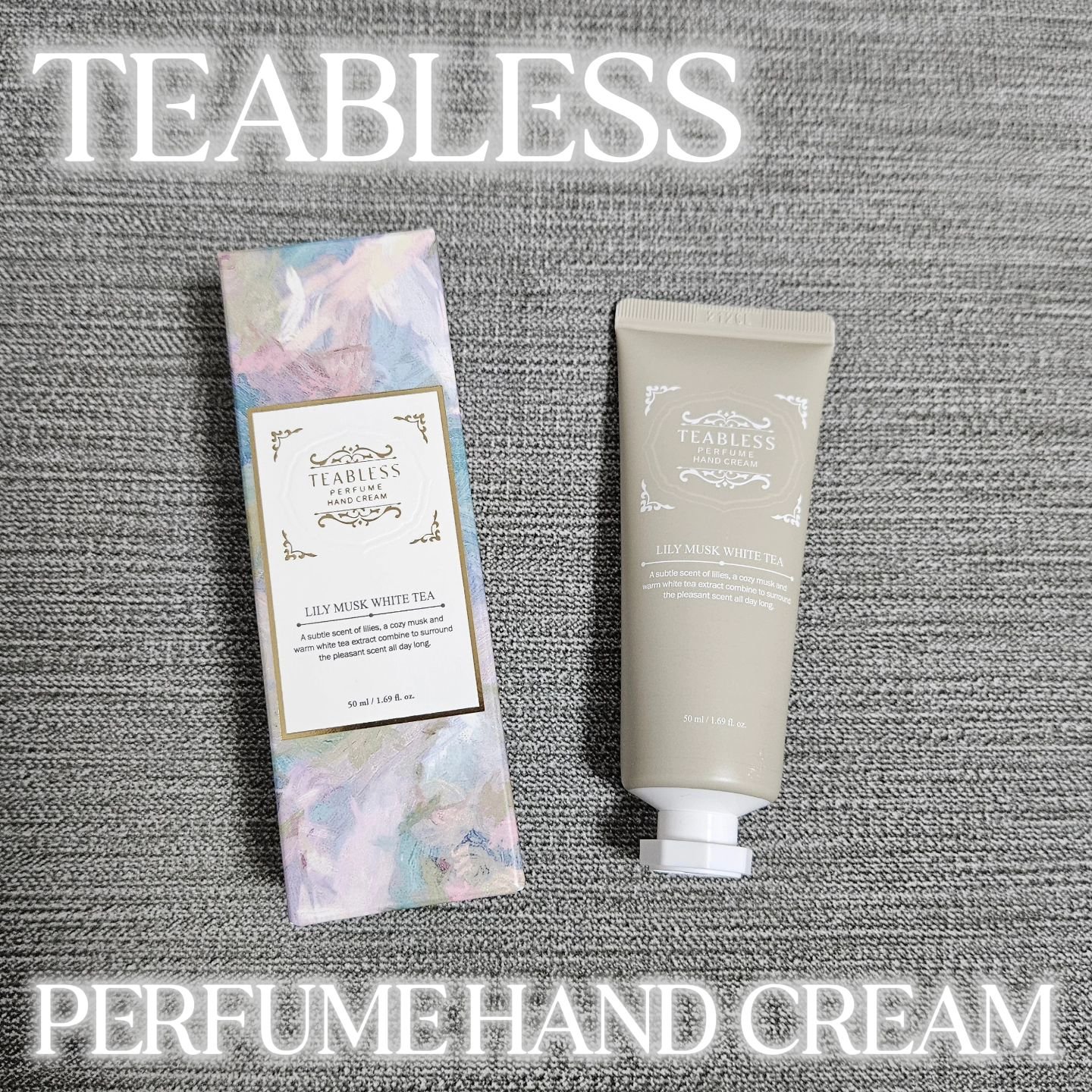 パフュームハンドクリーム リリームスクホワイトティーの香り/TEABLESS/ハンドクリームを使ったクチコミ（1枚目）