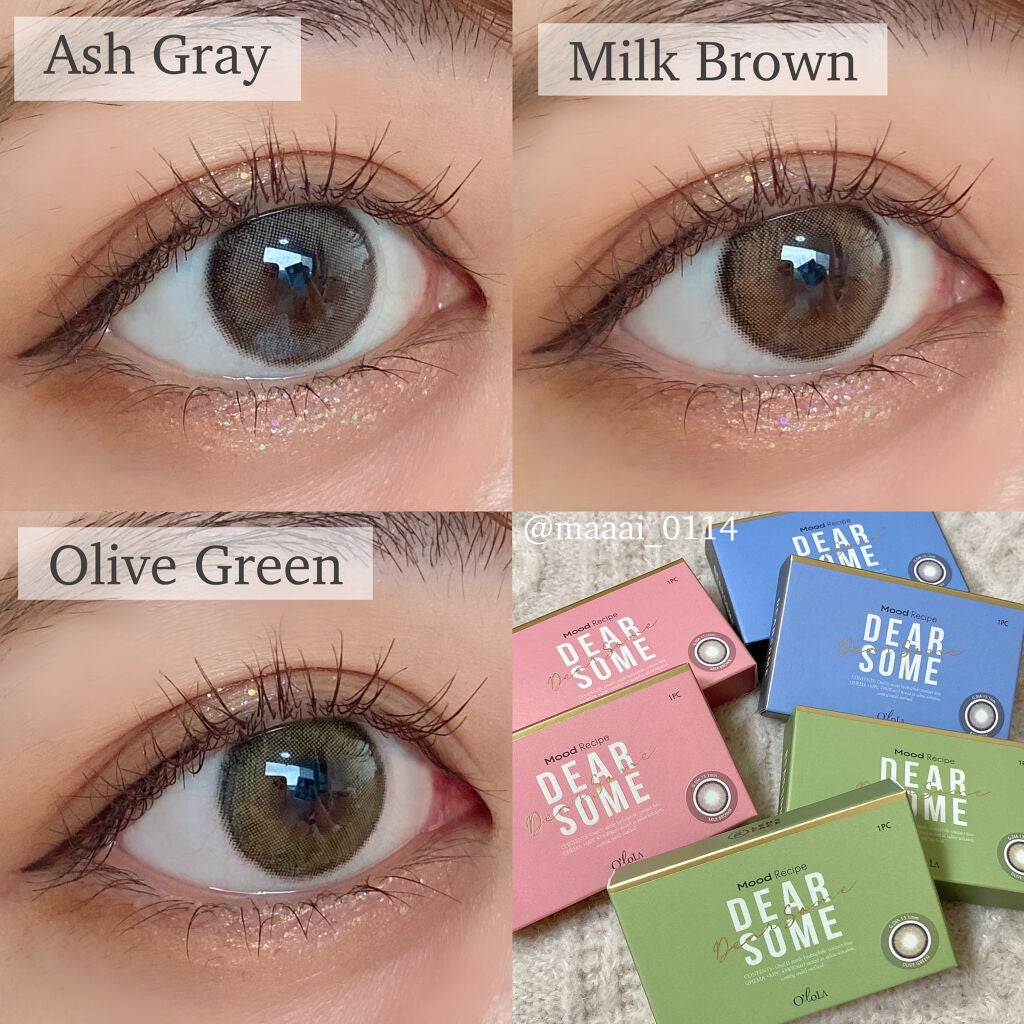 ディアサム(DearSome)/OLOLA/カラーコンタクトレンズを使ったクチコミ(2枚目)