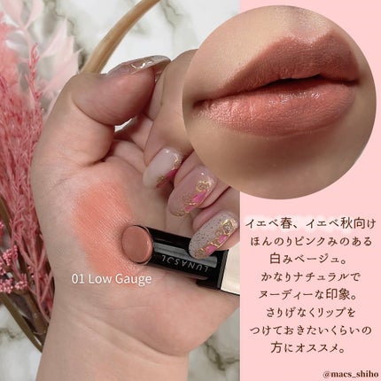 プランプメロウリップス 04 Tangerine/LUNASOL/口紅を使ったクチコミ(2枚目)