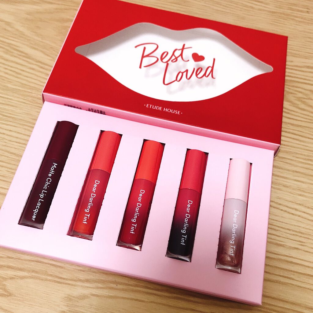 ミニリップキット ベストラブ/ETUDE/口紅を使ったクチコミ(2枚目)