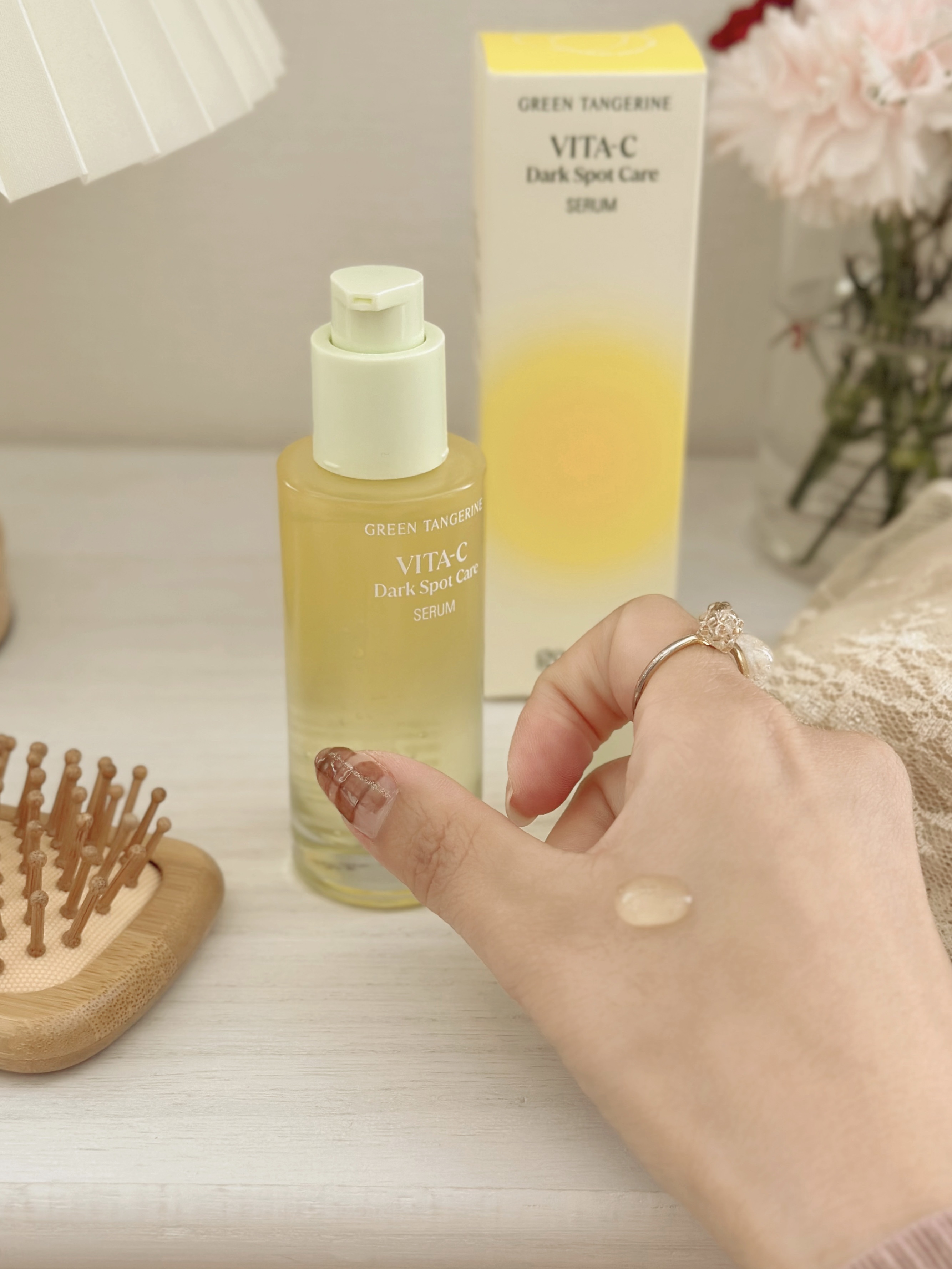 グリーンタンジェリン ビタC ダークスポットケアセラム/goodal/美容液を使ったクチコミ（2枚目）