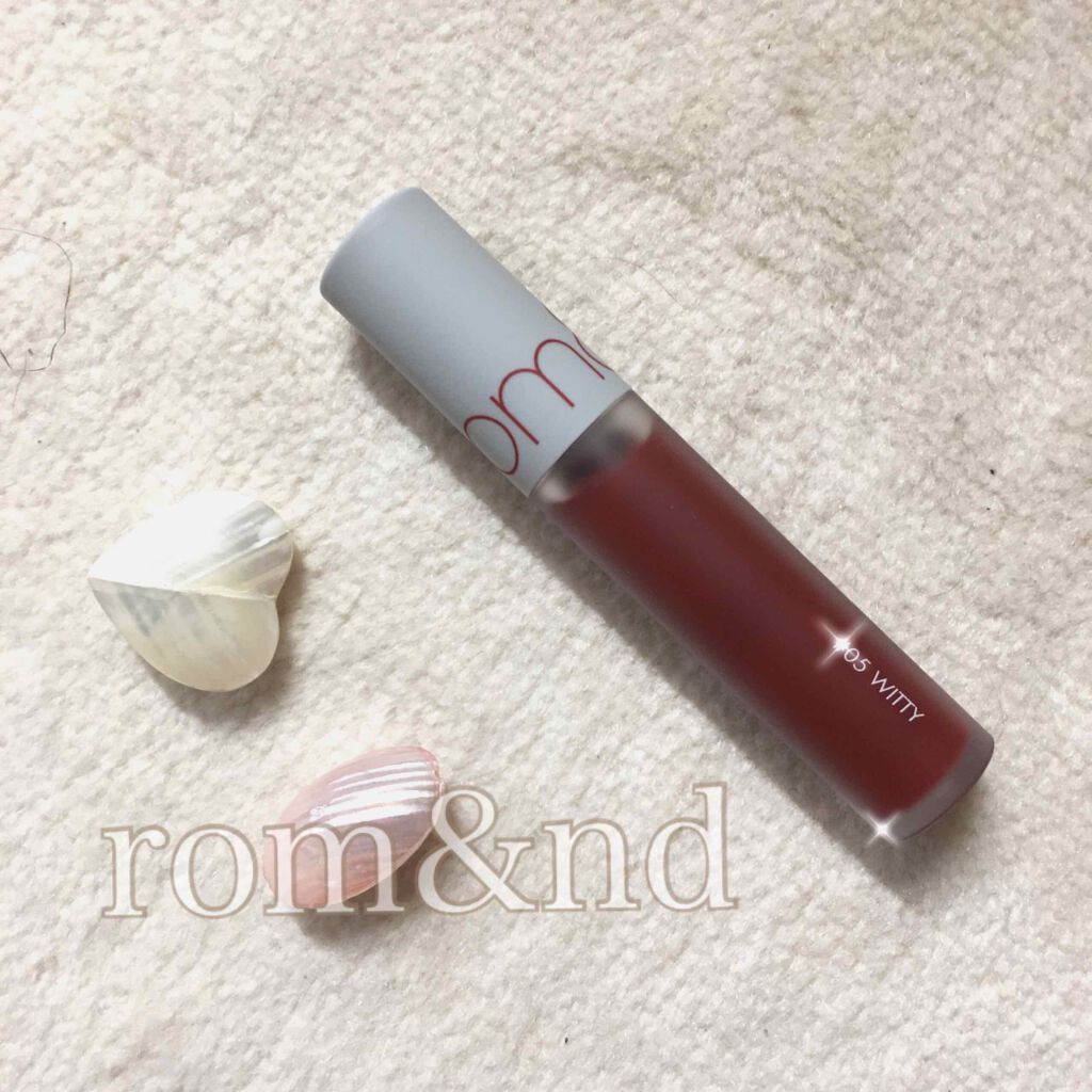 ジューシーラスティングティント/rom&nd/リップティントを使ったクチコミ（1枚目）