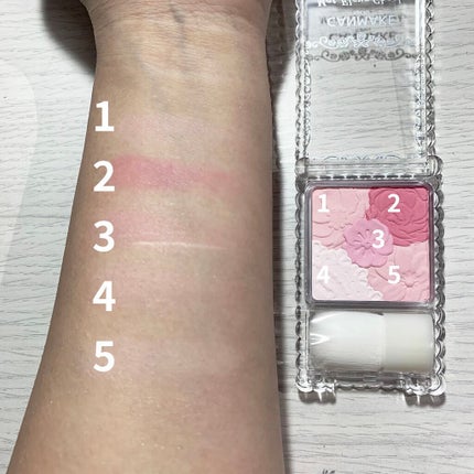 グロウフルールチークス/キャンメイク/パウダーチークを使ったクチコミ(3枚目)