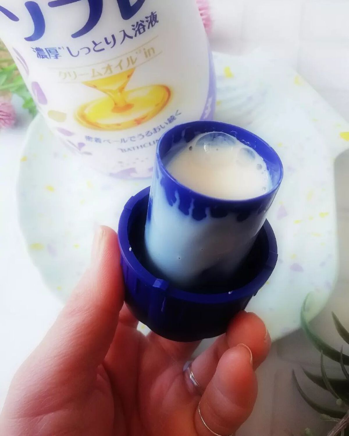 濃厚しっとり入浴液 ホワイトフローラルの香り/薬用ソフレ/保湿系入浴剤を使ったクチコミ(2枚目)