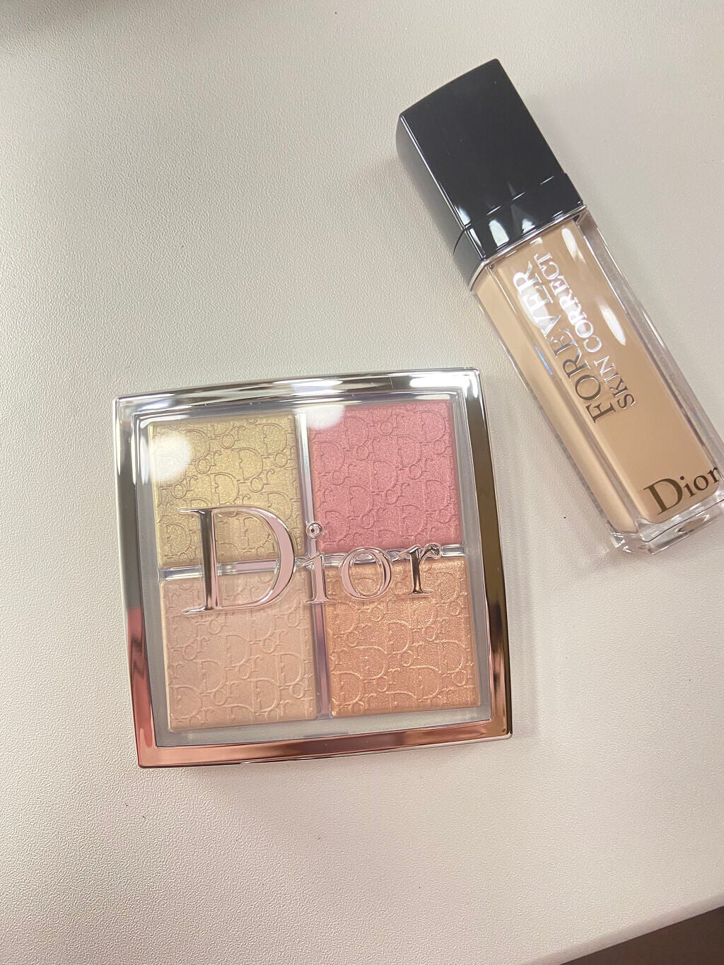 ディオール バックステージ フェイス グロウ パレット/Dior/ハイライトを使ったクチコミ(3枚目)