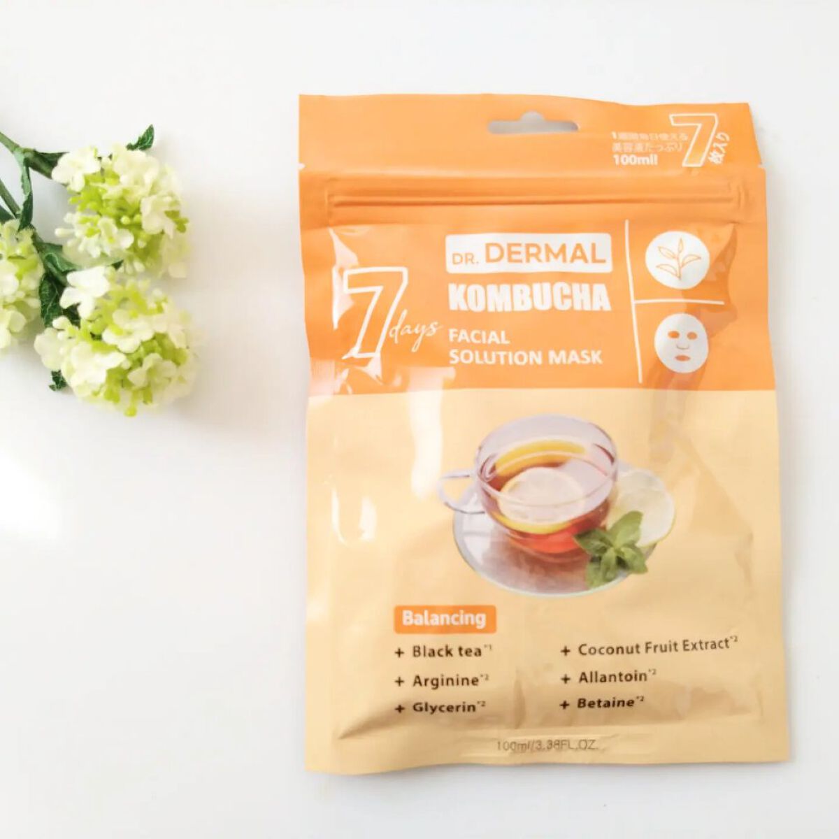 7days フェイシャルソリューションマスク コンブチャ/Dr.DERMAL/シートマスク・パックを使ったクチコミ（1枚目）