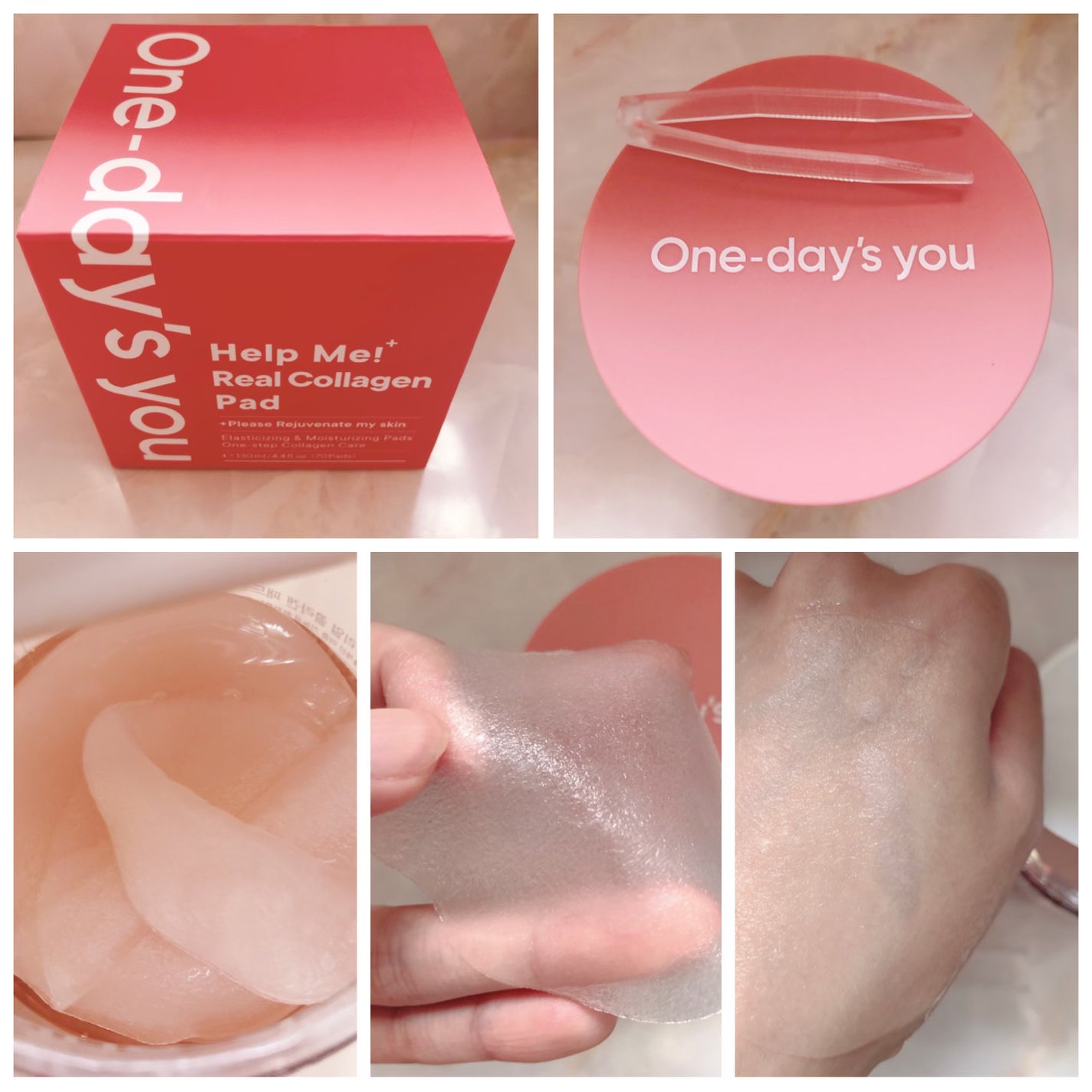 ヘルプミー! リアルコラーゲンパッド/One-day's you/トナーパッドを使ったクチコミ(2枚目)