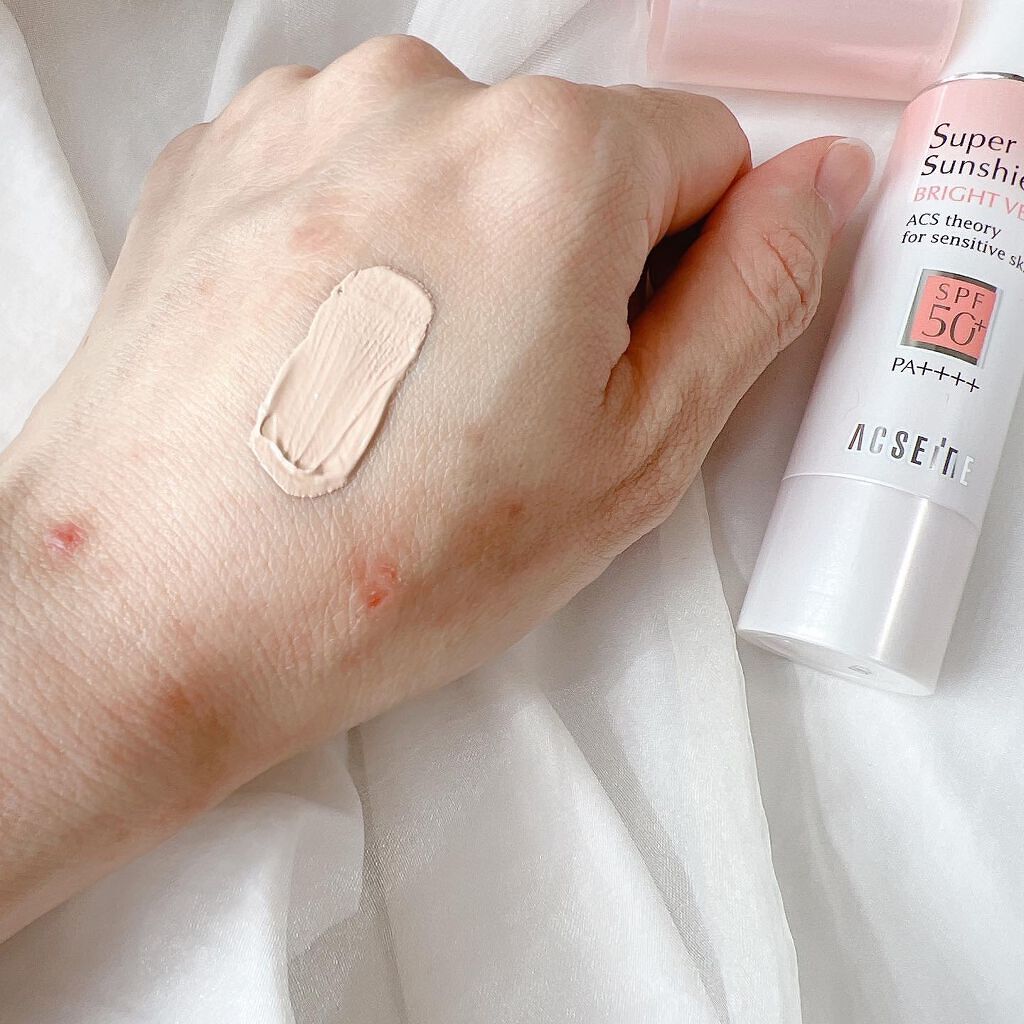 スーパーサンシールド ブライトヴェール/ACSEINE/化粧下地を使ったクチコミ（3枚目）