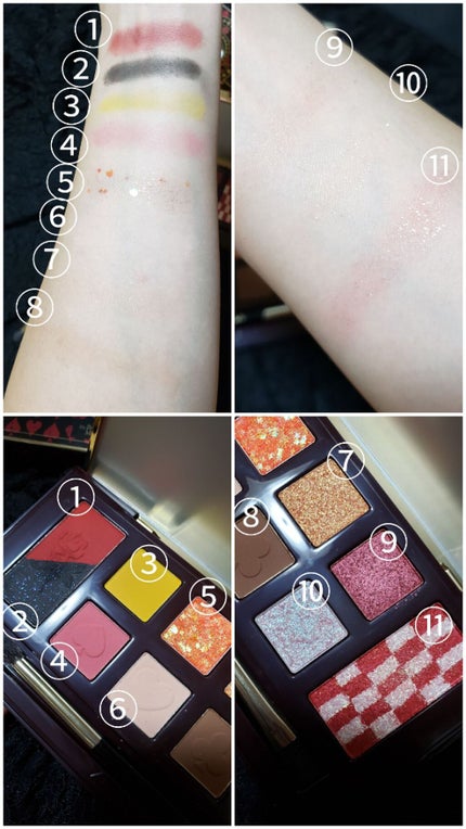 アリスドリームランドシリーズ 12色アイシャドウパレット(ZEESEA×大英博物館)/ZEESEA/アイシャドウパレットを使ったクチコミ(3枚目)