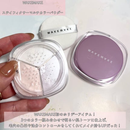 ステイフィクサーマルチカラーパウダー/wakemake/ルースパウダーを使ったクチコミ(2枚目)