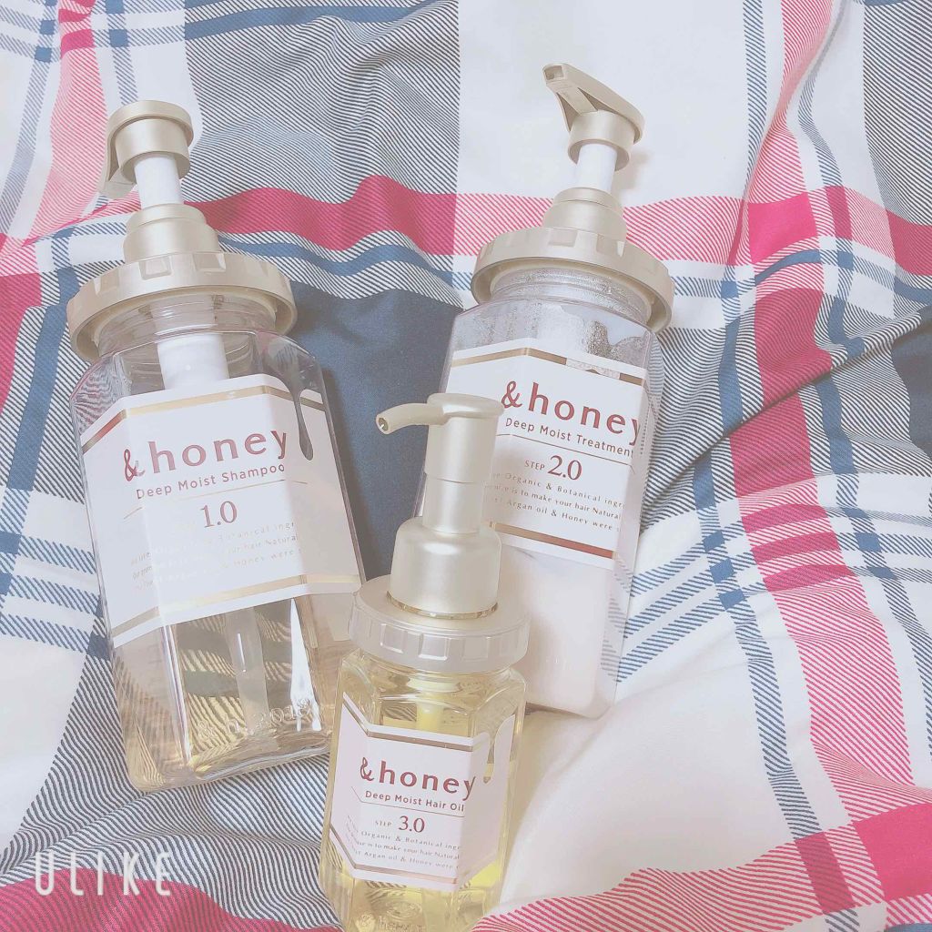 ディープモイスト シャンプー1.0／ヘアトリートメント2.0/&honey/市販シャンプーを使ったクチコミ（1枚目）