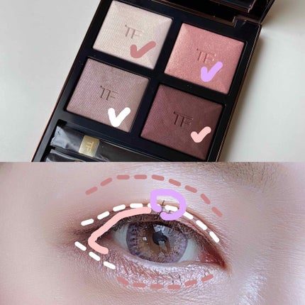 アイ カラー クォード/TOM FORD BEAUTY/アイシャドウパレットを使ったクチコミ(3枚目)