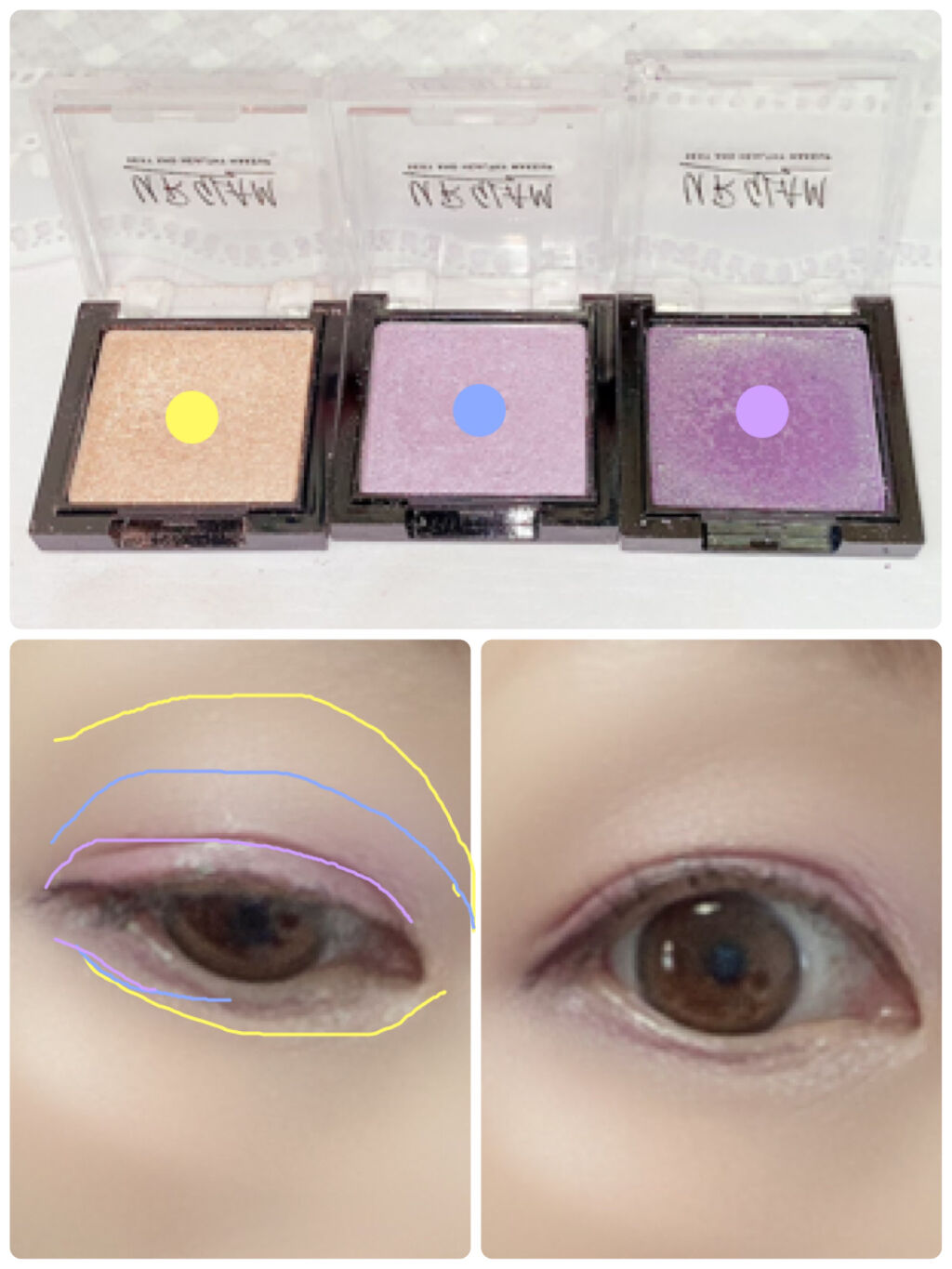 UR GLAM　POWDER EYESHADOW/U R GLAM/単色アイシャドウを使ったクチコミ（2枚目）