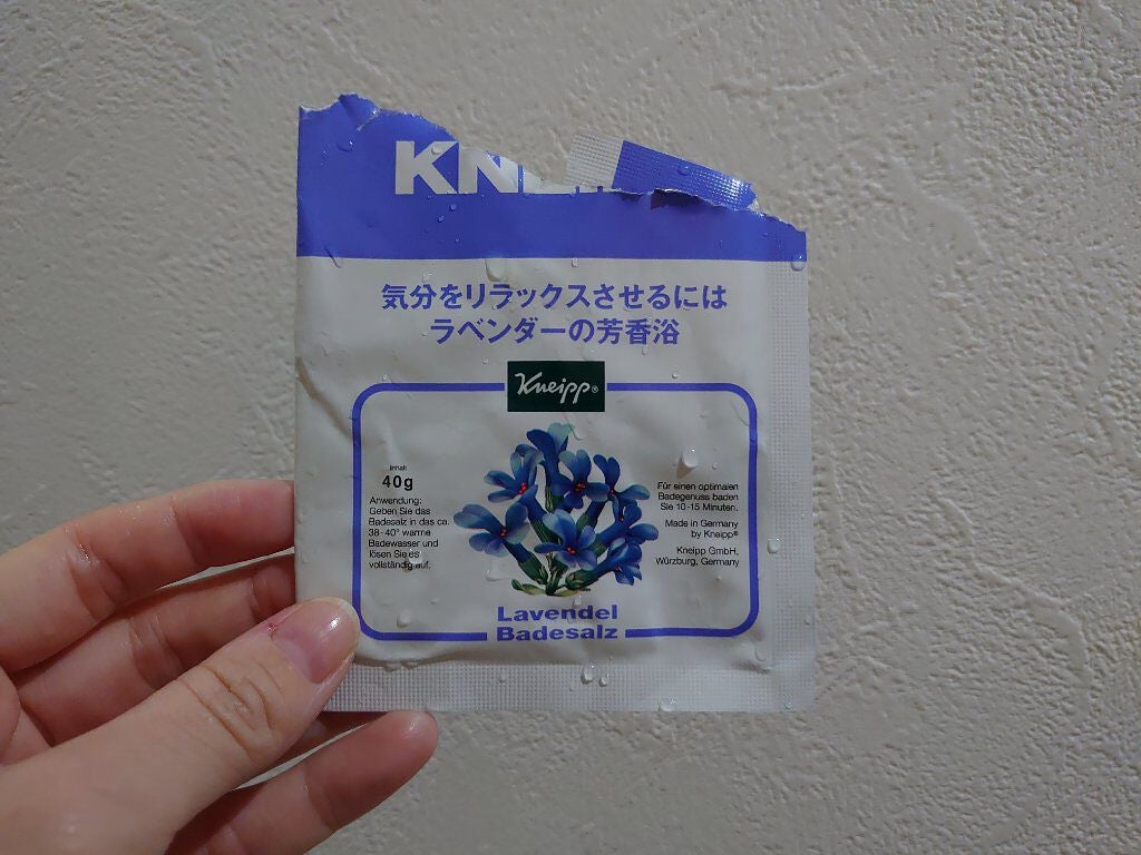 クナイプ バスソルト ラベンダーの香り/クナイプ/無機塩系入浴剤を使ったクチコミ(1枚目)