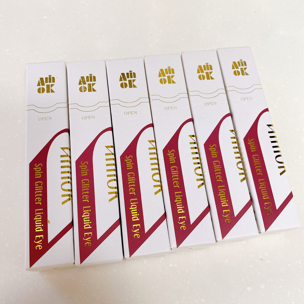 スピングリッターリキッドアイグロー/AMIOK/グリッターを使ったクチコミ（3枚目）