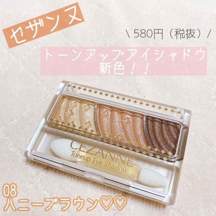 トーンアップアイシャドウ/CEZANNE/アイシャドウパレットを使ったクチコミ(1枚目)