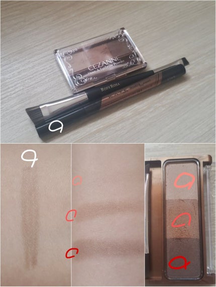 ノーズ&アイブロウパウダー/CEZANNE/パウダーアイブロウを使ったクチコミ(7枚目)