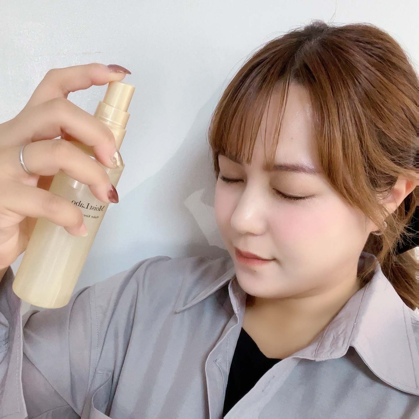 モイストラボ メイクキープミスト＜ツヤタイプ＞/Moist Labo/ミスト状化粧水を使ったクチコミ（3枚目）