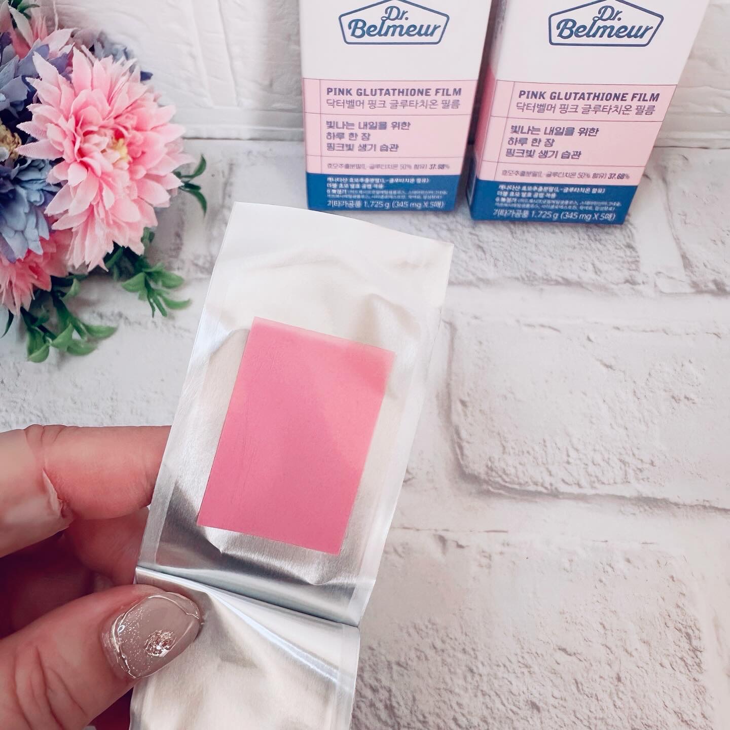 ピンクGLTフィルム/Dr.Belmeur/美容サプリメントを使ったクチコミ（3枚目）