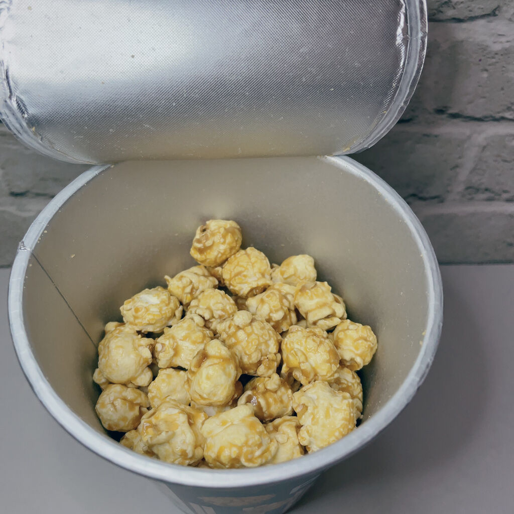 キャラメルポップコーン/DAISO/食品を使ったクチコミ（2枚目）