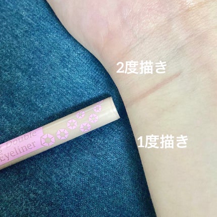 描くふたえアイライナー/CEZANNE/リキッドアイライナーを使ったクチコミ(4枚目)