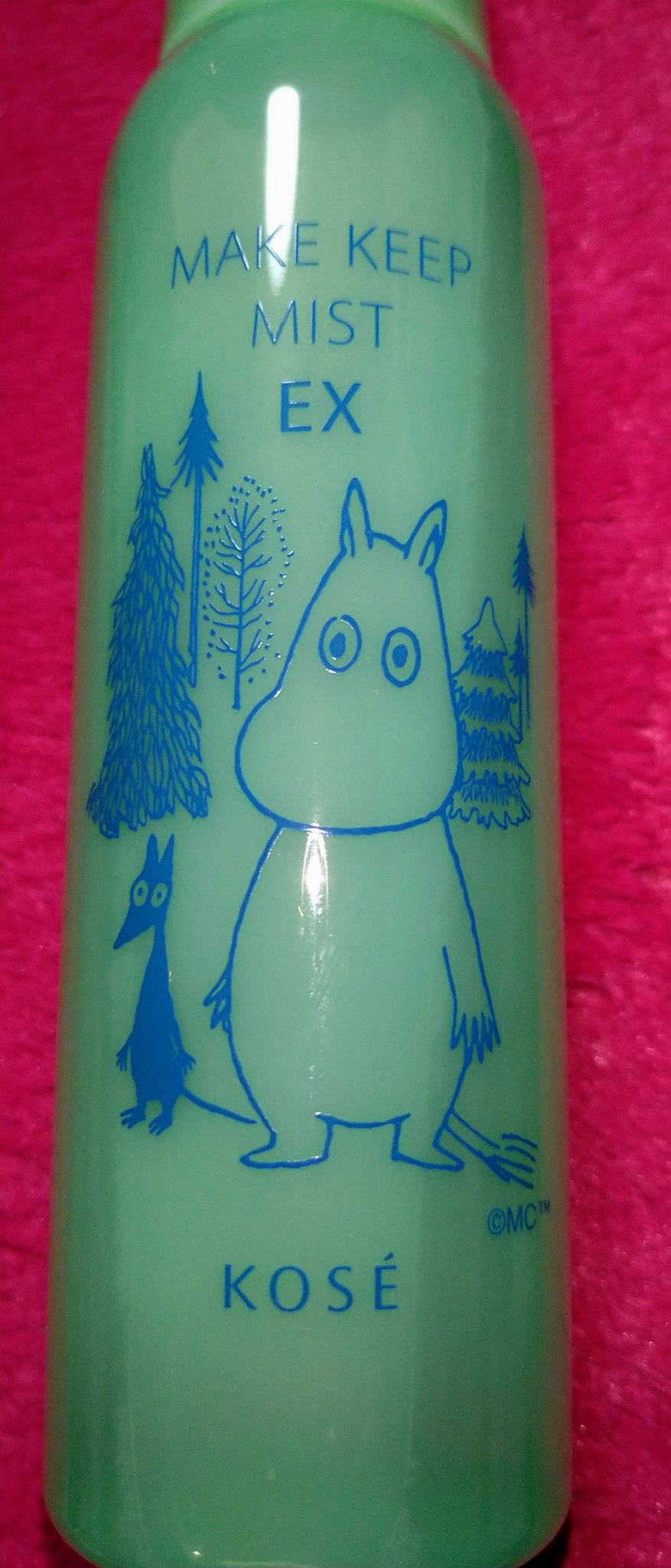 メイク キープ ミスト EX ムーミン コラボ 森林浴の香り(限定デザインボトル)/コーセーコスメニエンス/フィックスミストを使ったクチコミ（1枚目）