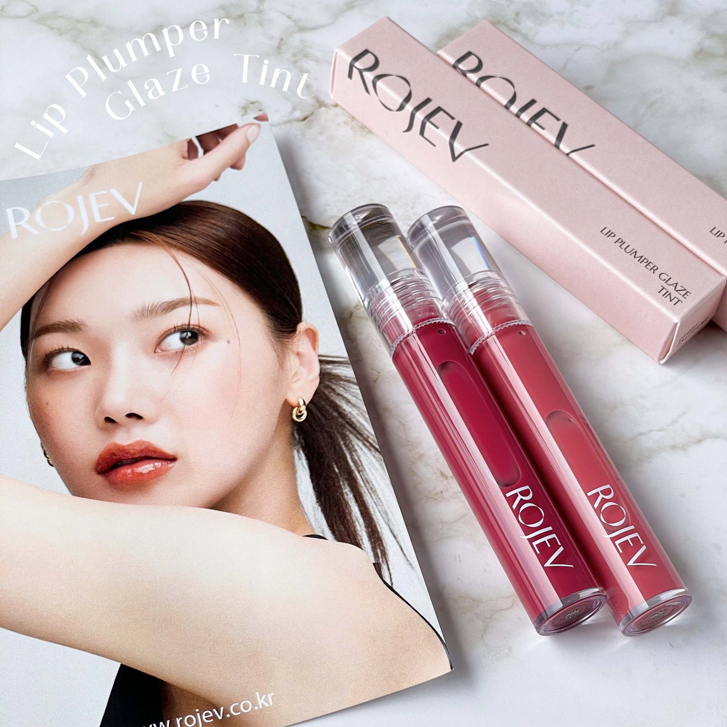 LIP PLUMPER GLAZE TINT/ROJEV/口紅を使ったクチコミ(8枚目)