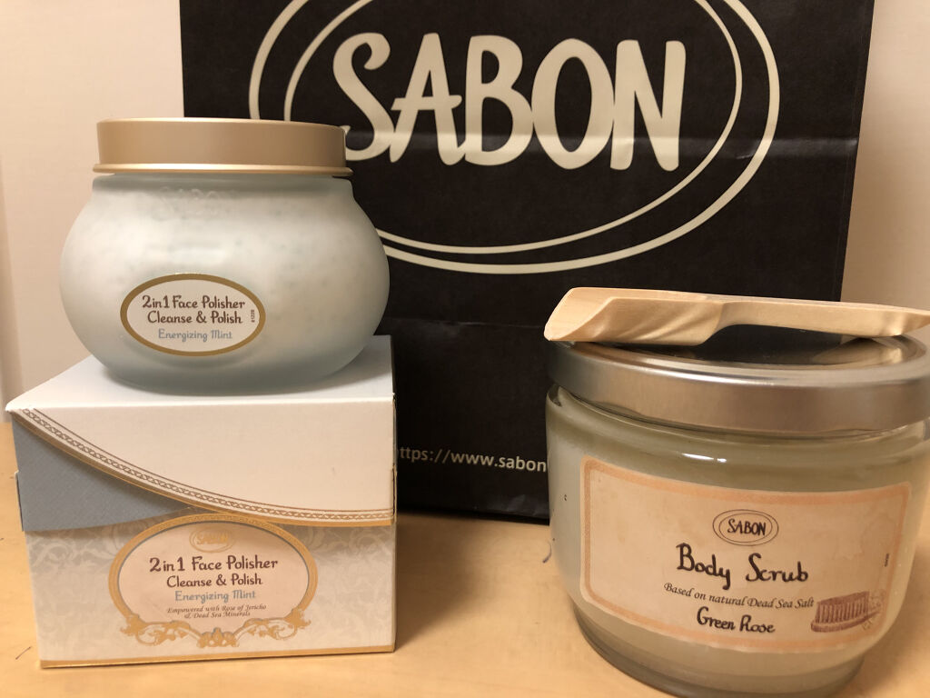 ボディスクラブ グリーン・ローズ 600g/SABON/ボディスクラブを使ったクチコミ（1枚目）