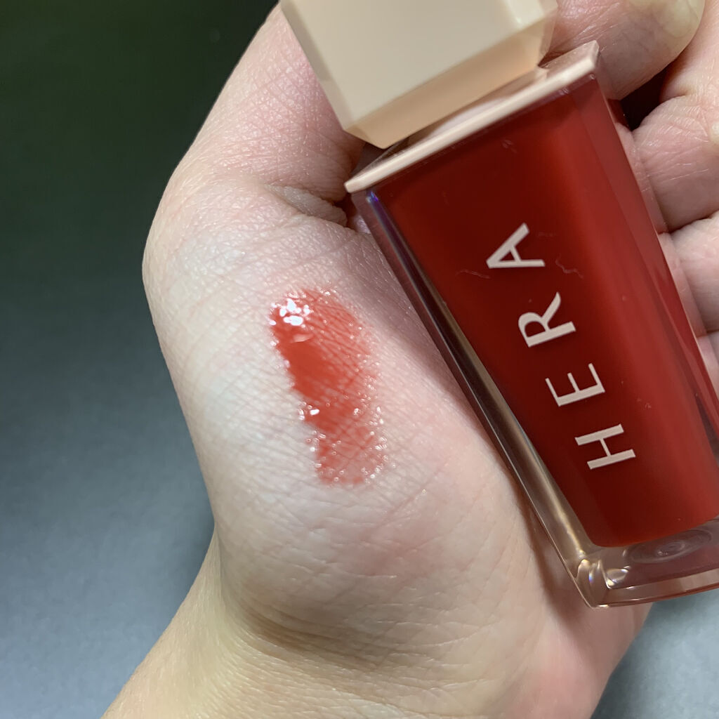 センシュアルスパイシーヌードグロス 382 Red Lie/HERA/リップグロスを使ったクチコミ（2枚目）