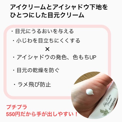 アイクリームプライマー/キャンメイク/アイシャドウベースを使ったクチコミ(2枚目)