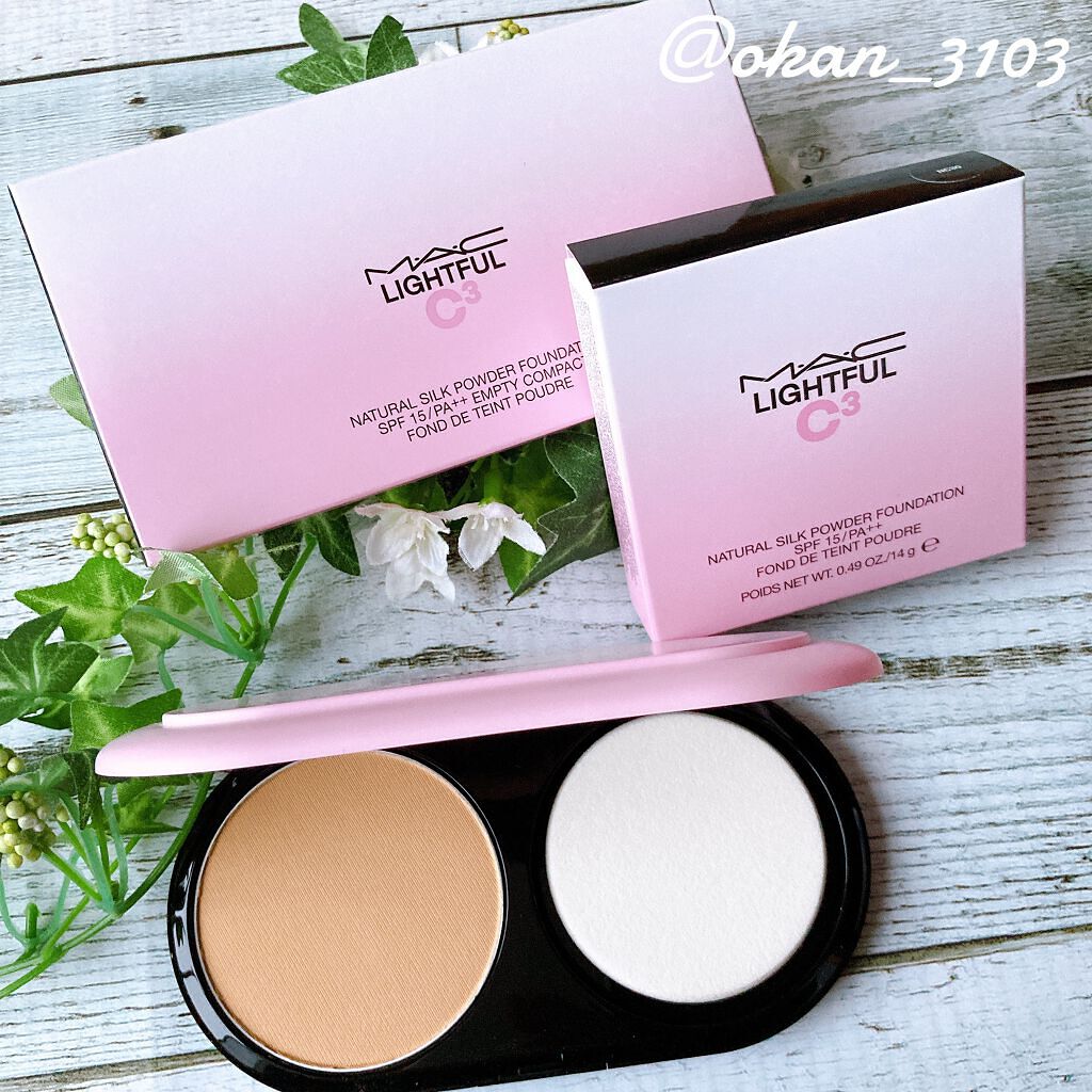ライトフル C３ ナチュラル シルク パウダーファンデーション/M・A・C/パウダーファンデーションを使ったクチコミ（1枚目）