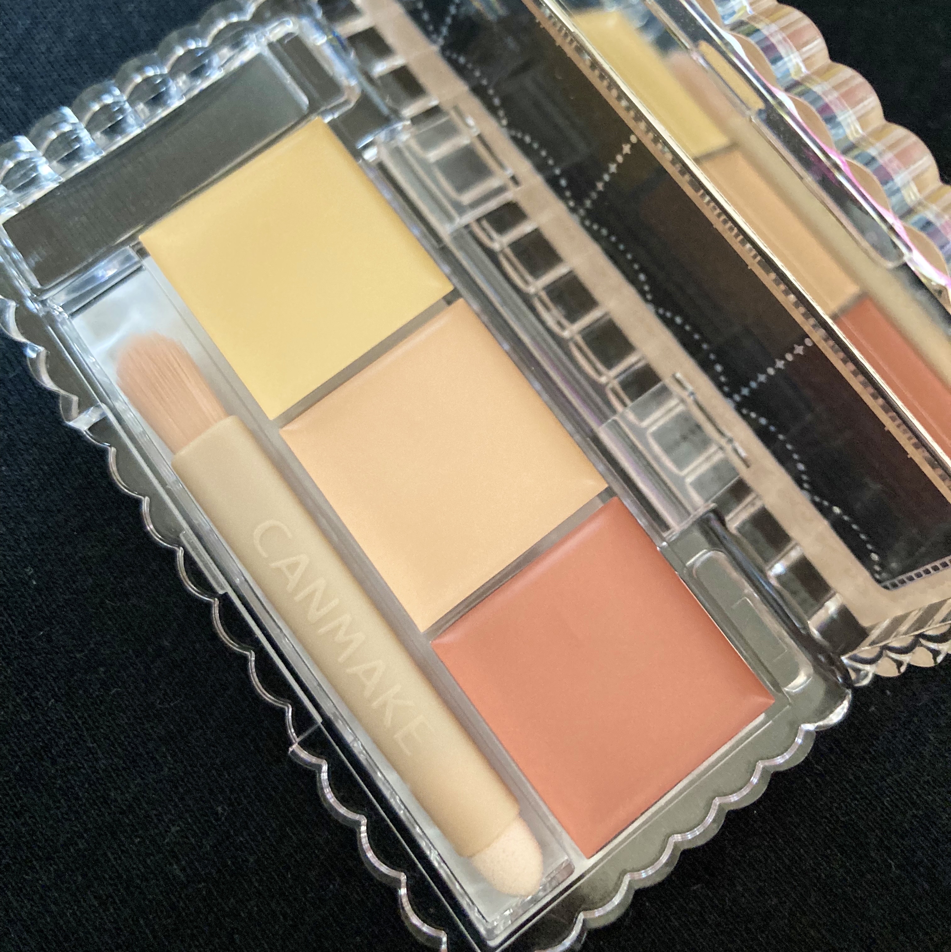 カラーミキシングコンシーラー 04 レッドベージュ/キャンメイク/パレットコンシーラーを使ったクチコミ（2枚目）