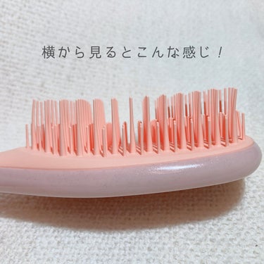 タングルティーザー ザ・アルティメットディタングラー ミニ ピーチフロスト/TANGLE TEEZER/ヘアブラシを使ったクチコミ（2枚目）