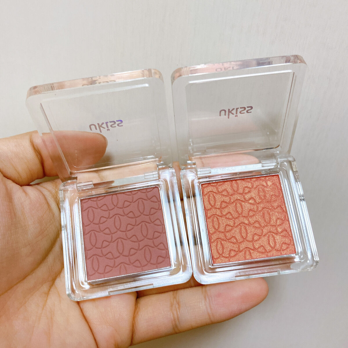 キャットミニチーク M05 ミャオロゼピンク/ukiss/パウダーチークを使ったクチコミ（3枚目）