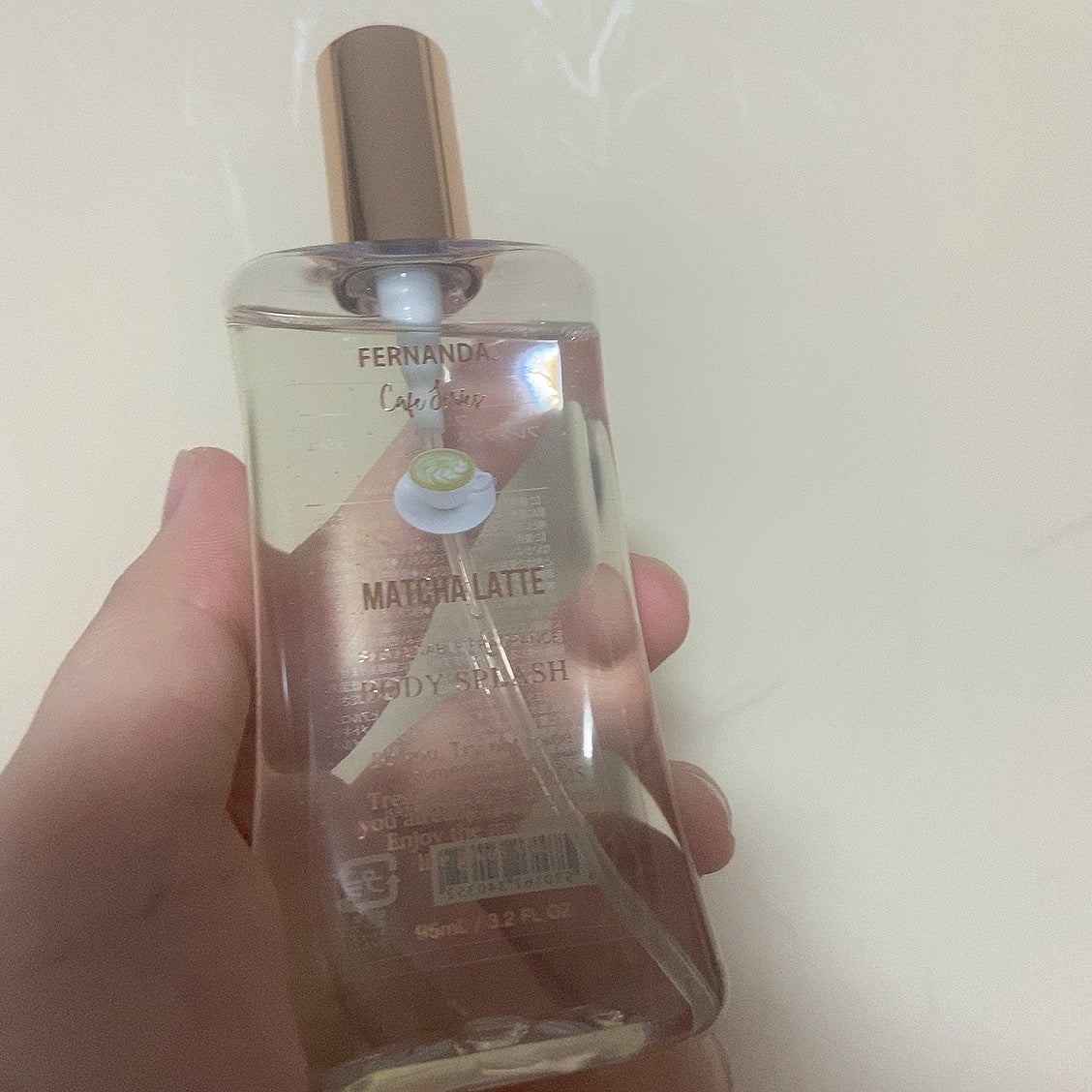 フレグランス ボディーミスト 抹茶ラテ/フェルナンダ/香水(その他)を使ったクチコミ(3枚目)