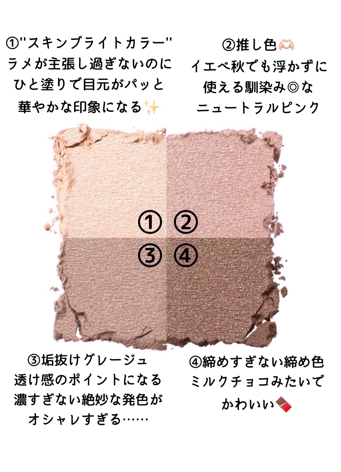 ニュアンス デューイ クリエイター/Visée/アイシャドウパレットを使ったクチコミ(4枚目)